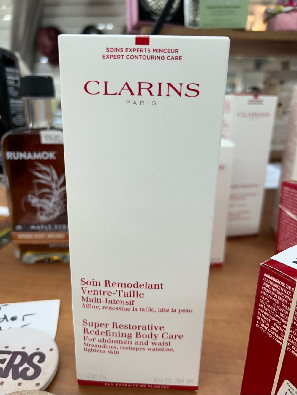 Clarins Super Restorative Redefining Body Care - White and Red